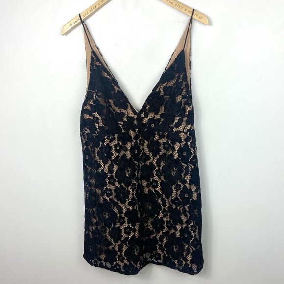 NWT Free People Dangerous Love Black Lace Mini Dress Size 12 New With Tags Boho - Picture 14 of 14